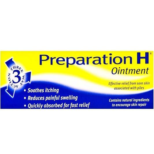 Preparation H Ointment - 25g Relief Itching Piles Haemorrhoids UK GSL