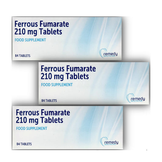 Remedy Fumarate 210mg Food Supplement - 3 x 84 Tablets