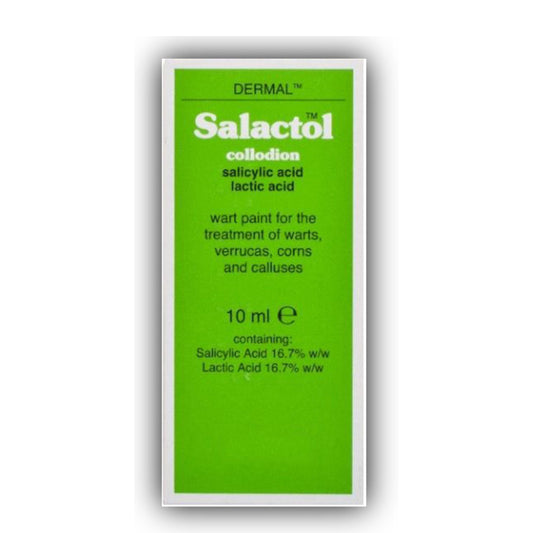 Salactol Paint - 10ml for warts, verrucas, corns and calluses