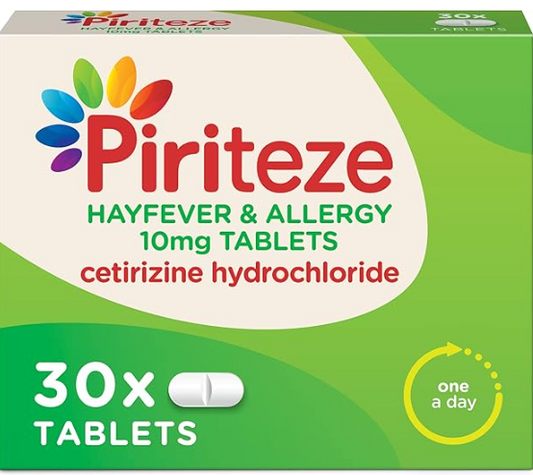 Piriteze Allergy Tablets - 30 Tablets