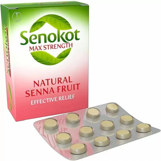 Senokot Senna Fruit Max Strength Constipation Relief 10 Tablets.