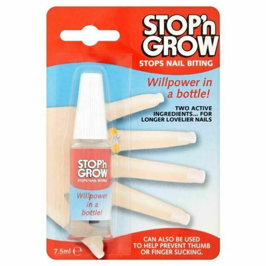 Stop n Grow Stops Nail Biting Bottle - 7.5 ml Pharmacy Stock UK GSL.