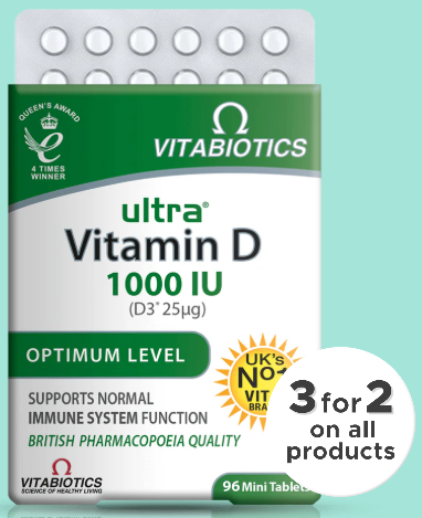 Vitabiotics Vitamin d3 1000iu 96 tablets