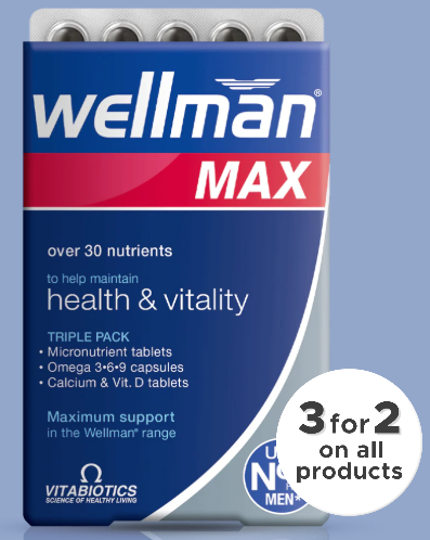 Vitabiotics Wellman max 84 tablets