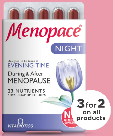 Vitabiotics Menopace night advanced 30 tablets