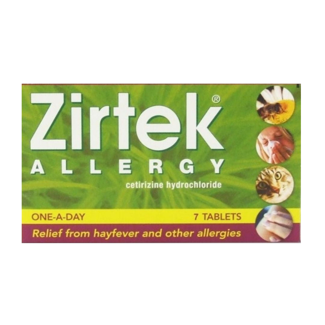 Zirtek Pet Dust Skin Allergy Stings & Hayfever Tablets - 21