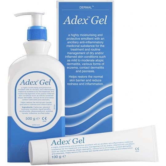 Adex Gel - 500g | Effective Emollient and Anti-Inflammatory Treatment for Eczema and Psoriasis