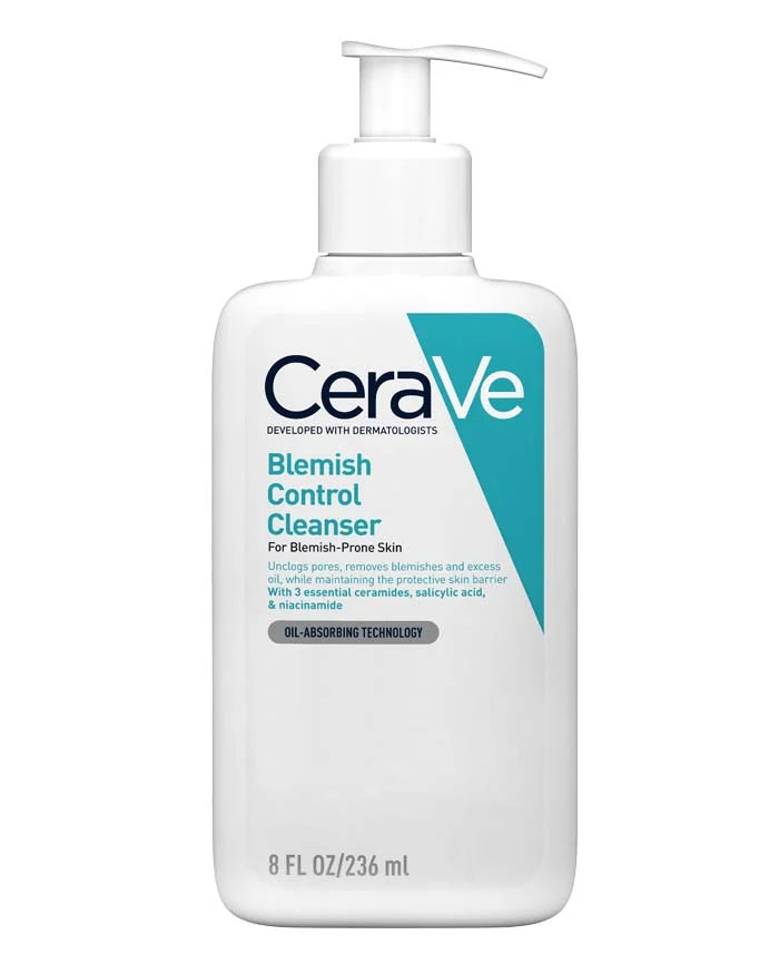 CeraVe Blemish Control Cleanser - 236ml | Clears and Prevents Blemishes with Salicylic Acid