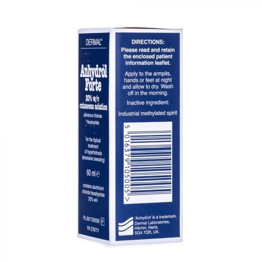 Anhydrol Forte Roll-On - 60ml | Effective Antiperspirant for Excessive Sweating