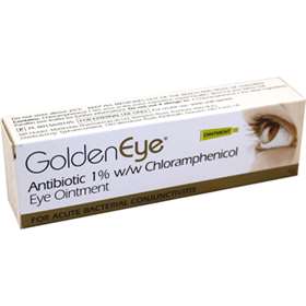 Goldeneye Antibiotic 1% w/w Chloramphenicol 4g Eye Ointment Conjunctivitis