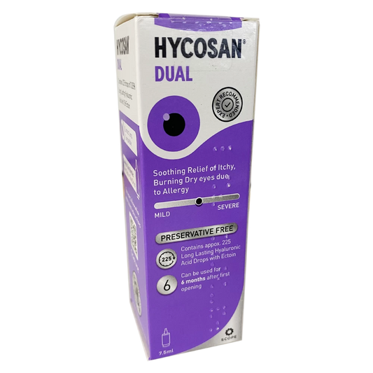 Hycosan Dual 0.1% Preservative Free Eye Drops 7.5ml