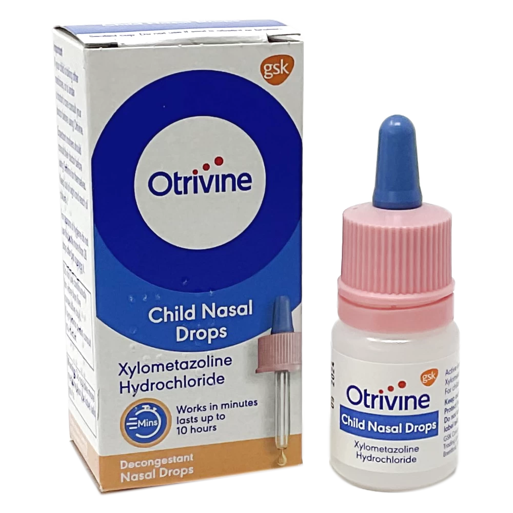 Otrivine Childrens Nasal Drops (Xylometazoline Hydrochloride 0.05%) 10ml