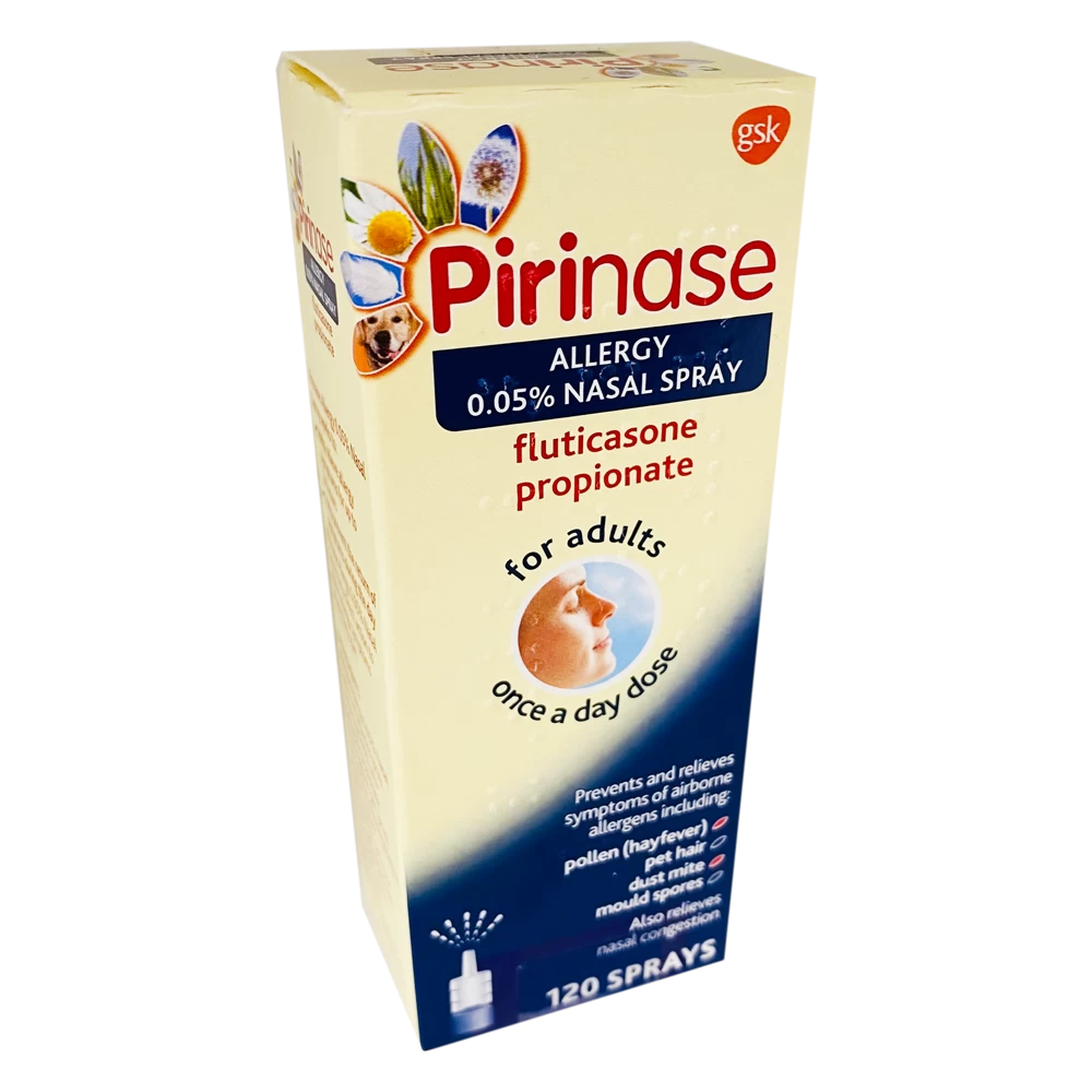 Pirinase Allergy Nasal Spray 120 Sprays (Fluticasone Propionate 0.05%)