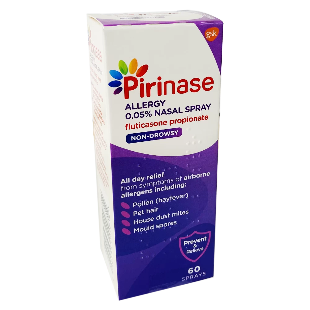 Pirinase Allergy Nasal Spray 60 Sprays (Fluticasone Propionate 0.05%)