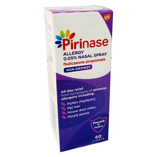 Pirinase Allergy Nasal Spray 60 Sprays (Fluticasone Propionate 0.05%)