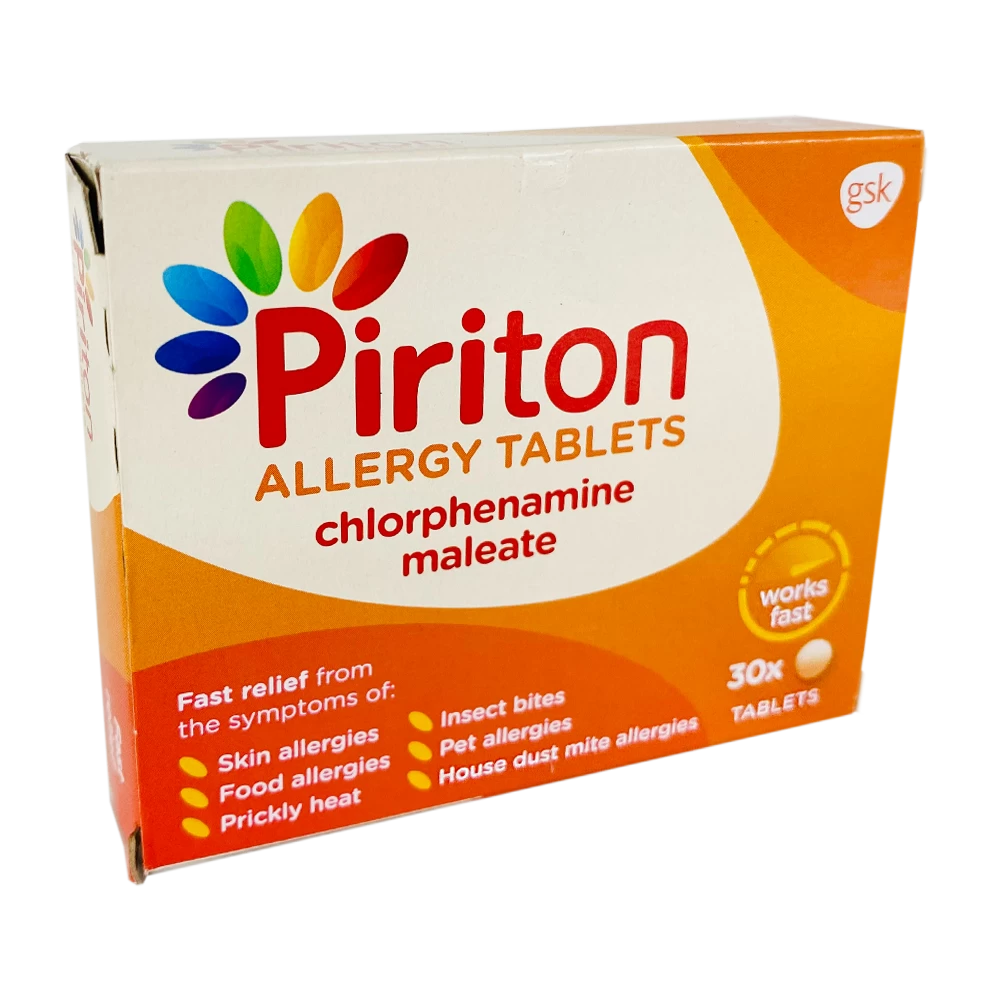 Piriton Allergy 4mg Tablets - 30 Tablets