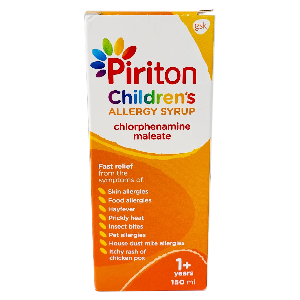 Piriton Syrup (Chlorphenamine) 150ml – TheChemistOnline