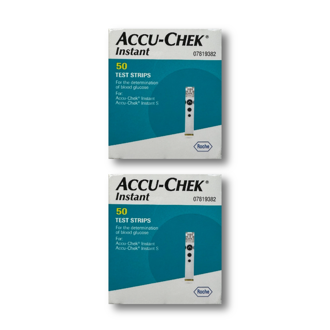 ACCU-CHEK INSTANT Glucose Blood Test Strips - 2x50 Strips