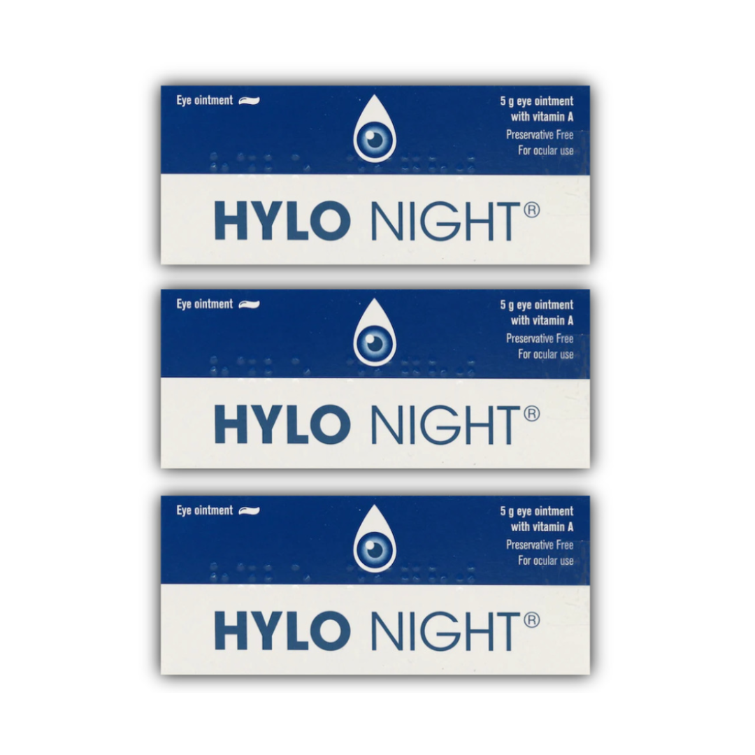 Hylo Night ( VitA-POS ) Vitamin A Eye Ointment Preservative Free 5g 3 Packs