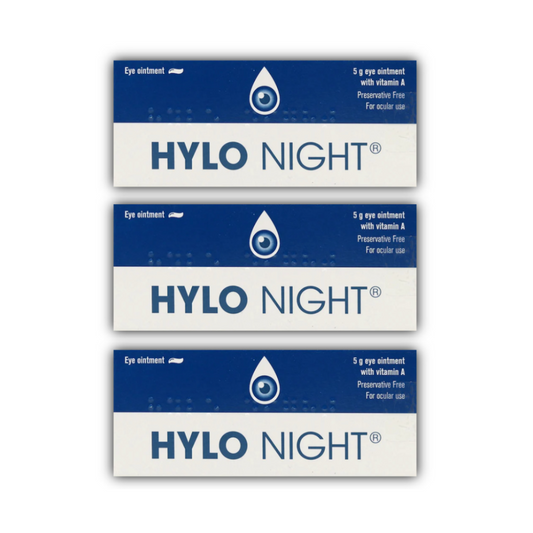 Hylo Night ( VitA-POS ) Vitamin A Eye Ointment Preservative Free 5g 3 Packs