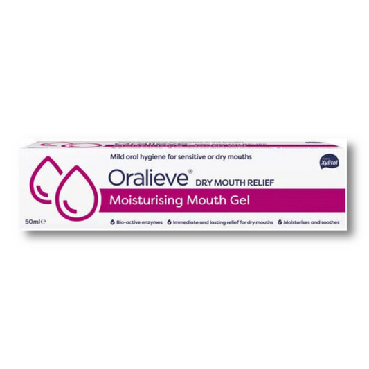 Oralieve Moisturising Mouth Gel 50ml - Dry Mouth Relief - Mild Oral Hygiene