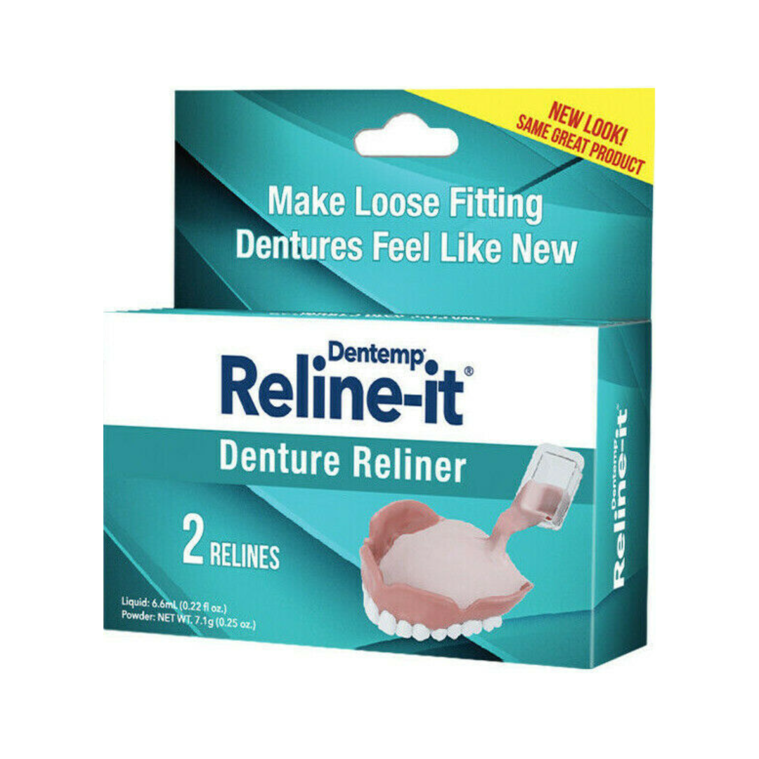 Dentemp Reline -It Denture Reliner 2 Count (Pack of 1) Pharmacy S.