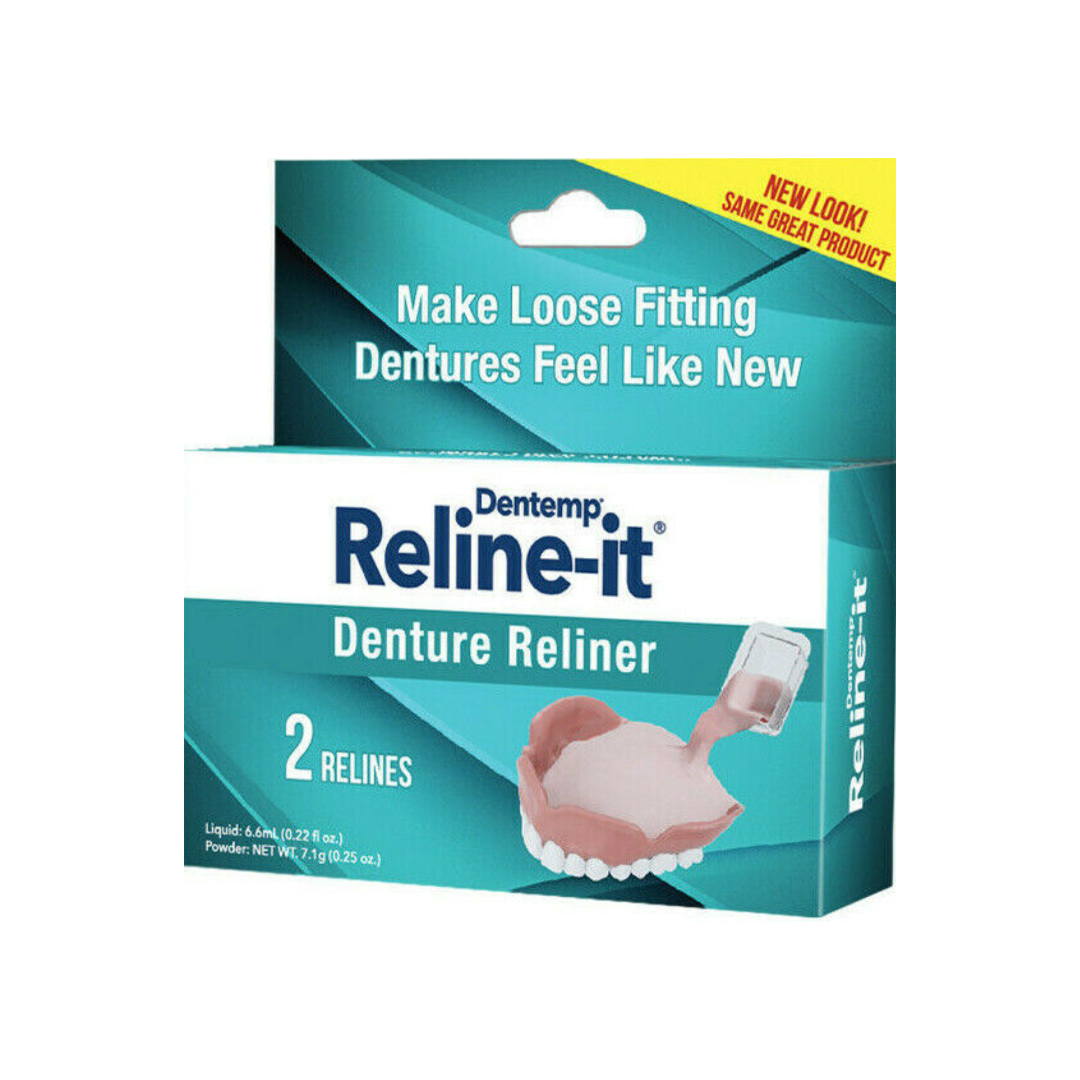 Dentemp Reline -It Denture Reliner 2 Count (Pack of 1) Pharmacy S.