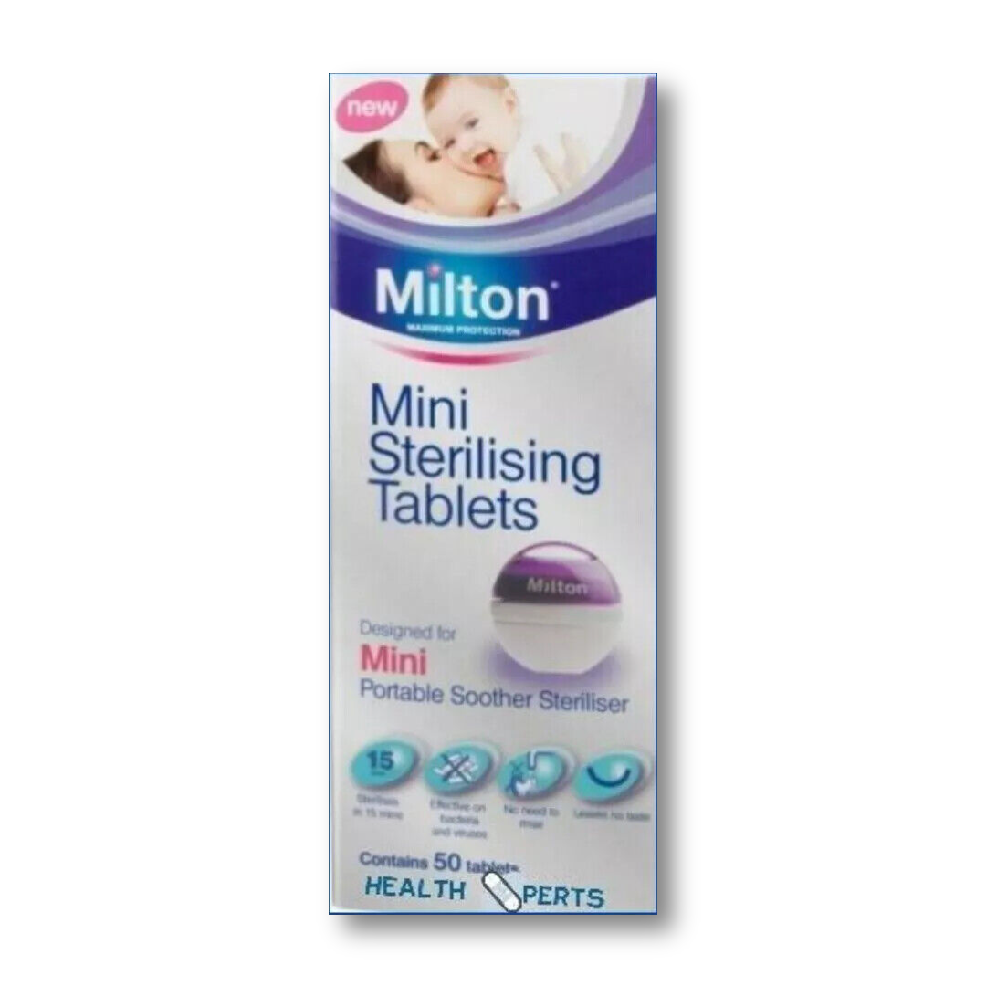 Milton Mini Sterilising Tablets - 50 - Sterilises In 15 Mins