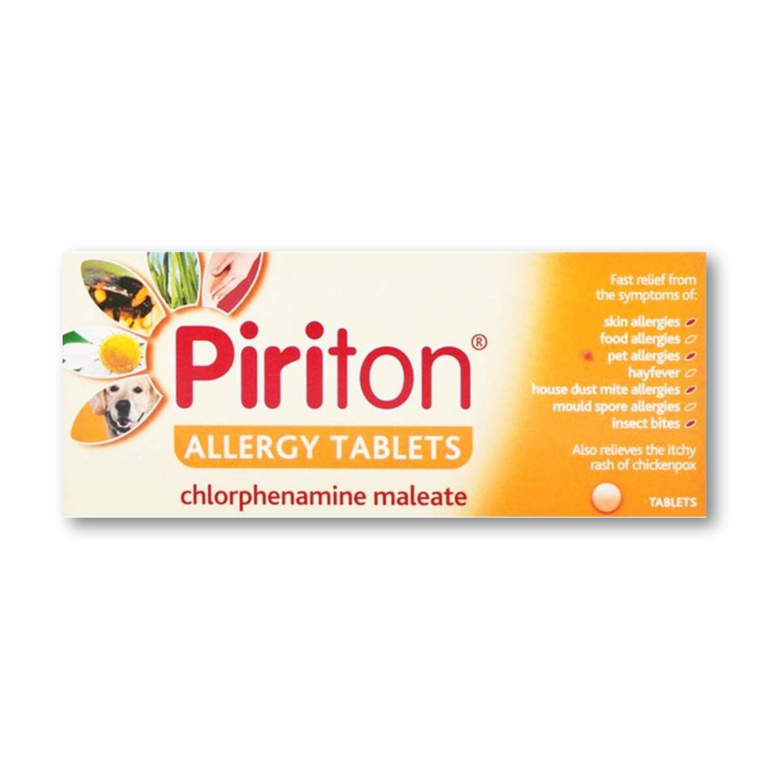 Piriton Allergy Tablets 30 Tablets Anti Histamine Pharmacy Medicine UK