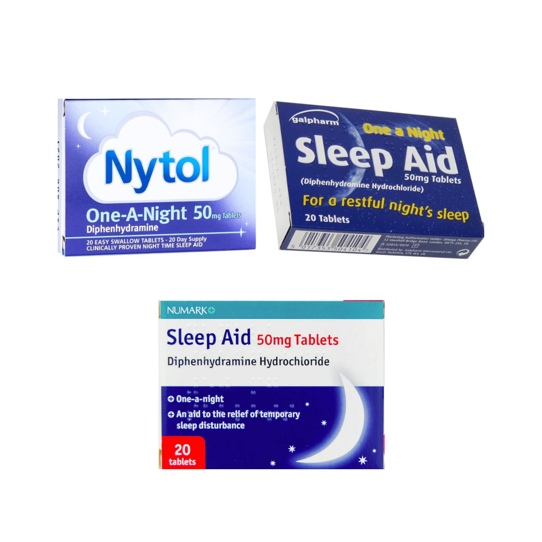 One a Night Sleep Aid Diphenhydramine 20 x 50mg - Nytol, Careway, Galpharm