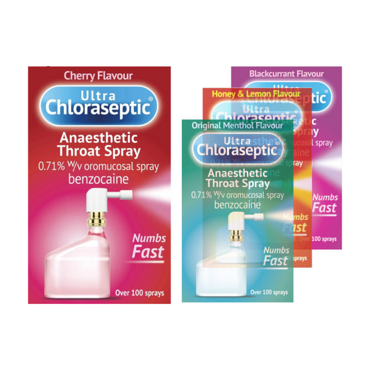 Ultra Chloraseptic Anaesthetic Throat Numbing Spray - 15ml - UK GSL