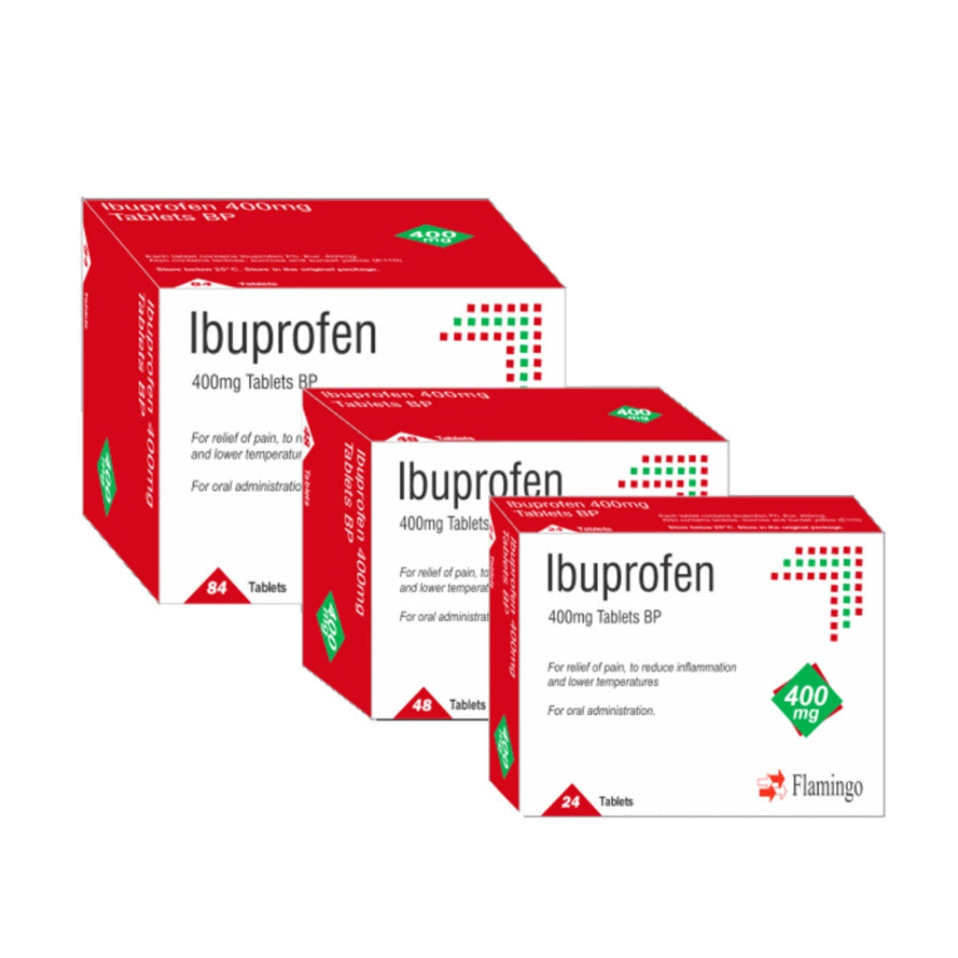 Ibuprofen 400mg Tablets - 84 Count | Fast-Acting Pain Relief and Anti-Inflammatory theChemistonline 