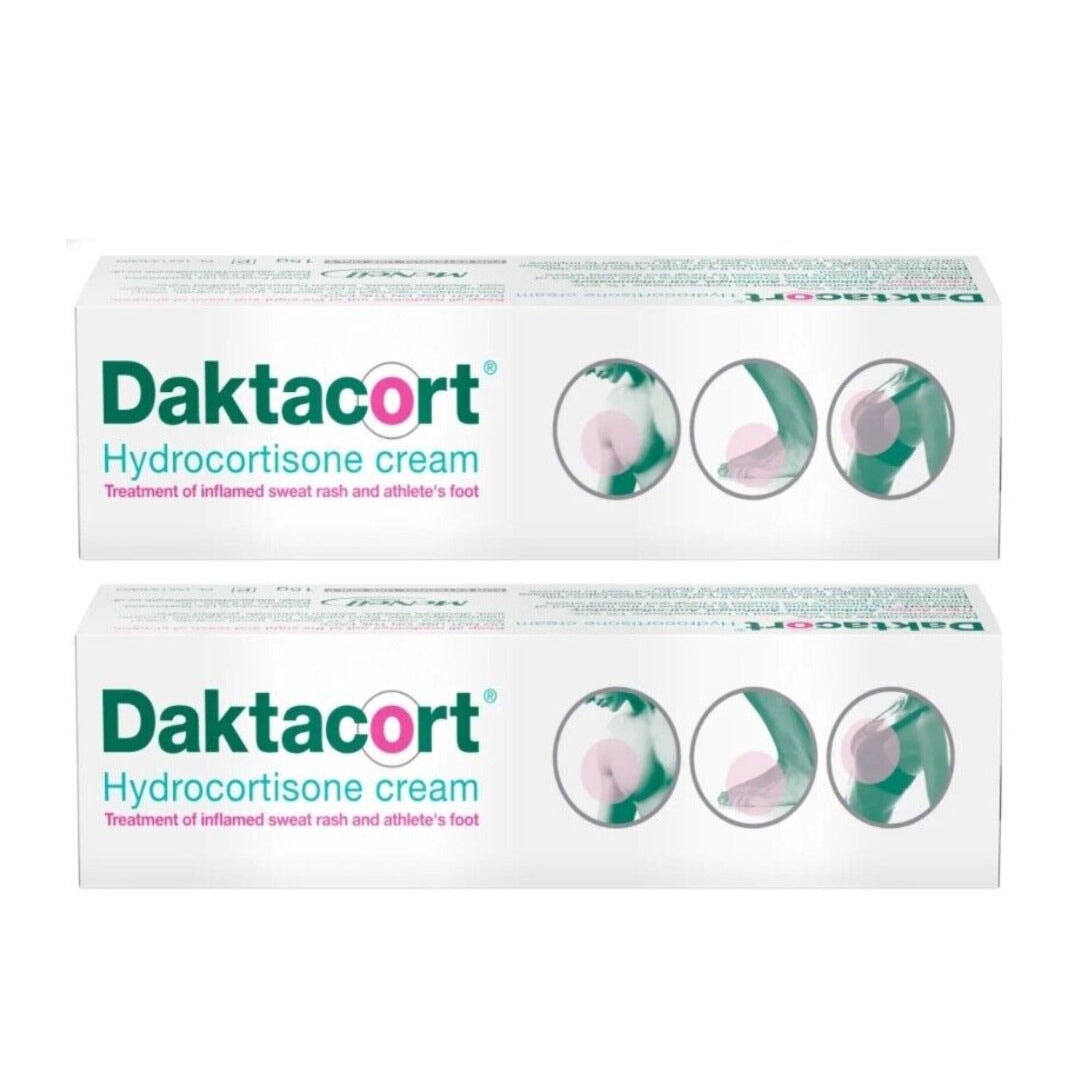 2 x Daktacort Hydrocortisone Cream - 15g Each | Dual-Action Antifungal and Anti-Inflammatory Treatment theChemistonline 